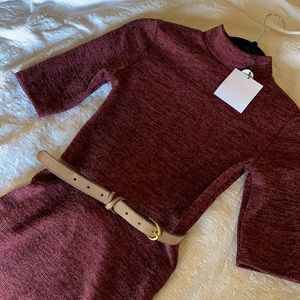 Lisa & Lucy knit midi dress in XS